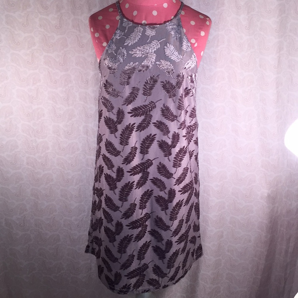 NWT Honey Belle Sz S silvery taupe dress